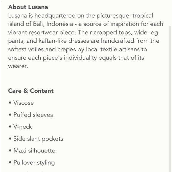 Anthropologie Lusana Puff-Sleeved Maxi Dress - Picture 5 of 9